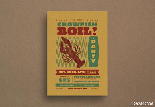 Crawfish Boil Event Flyer Layout - 282492336 - 282492336