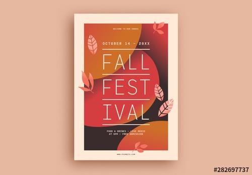 Fall Festival Flyer Layout - 282697737 - 282697737