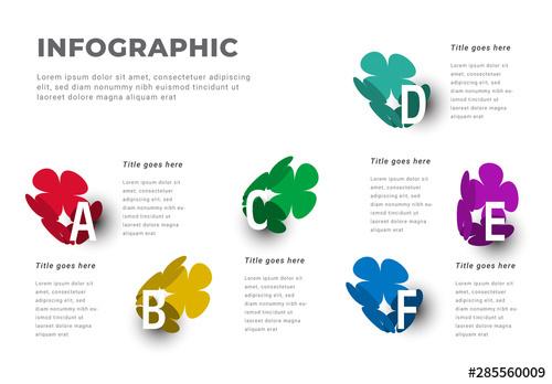 Flower Info Chart Layout with Six Options - 285560009 - 285560009