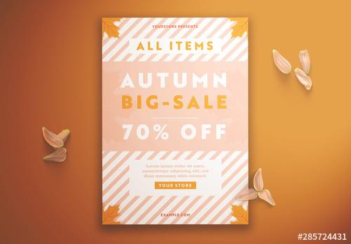 Autumn Sale Graphic Flyer Layout - 285724431 - 285724431