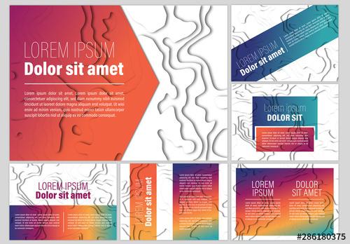 Abstract Paper Cutout Presentation Kit - 286180375 - 286180375