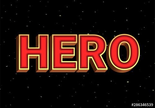 Red And Gold Super Hero Text Effect - 286346539 - 286346539