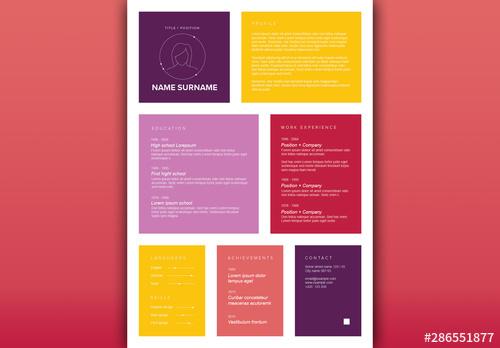 Colorful Resume Layout - 286551877 - 286551877