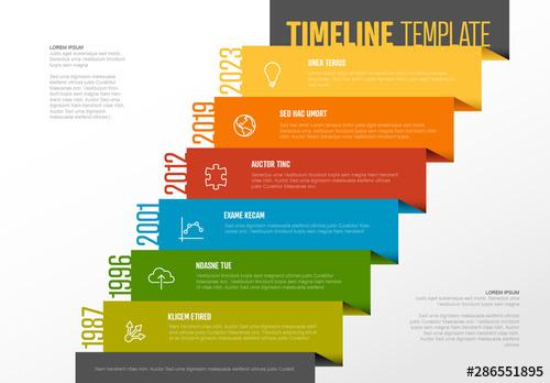 Timeline Stairs Infographic Layout - 286551895 - 286551895