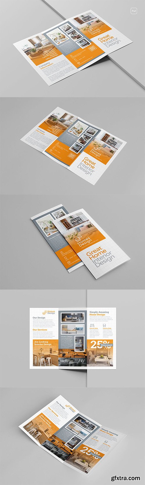 Interior Design Trifold Brochure