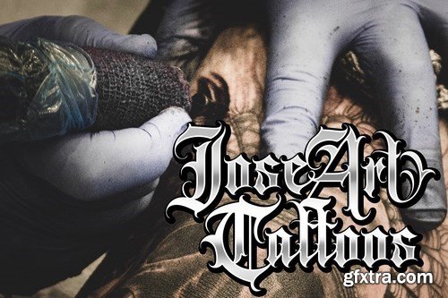 CM - Gangsta Typeface Tattoo Fonts 4387971