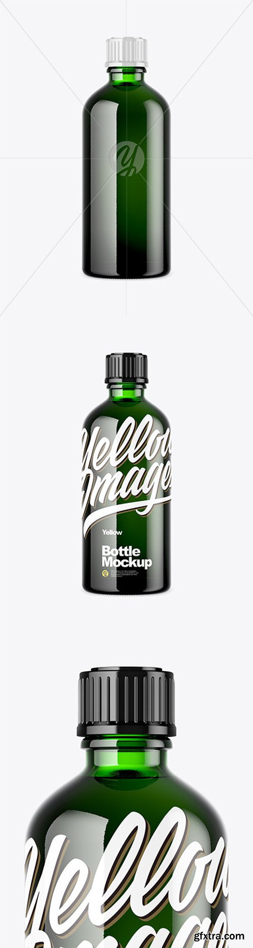 Green Bottle Mockup 52215