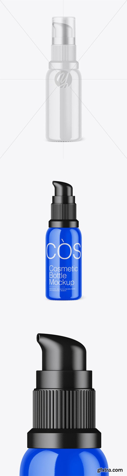 Glossy Cosmetic Bottle Mockup 52212