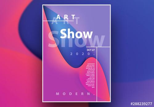 Abstract Contemporary Poster Layout - 288239277 - 288239277