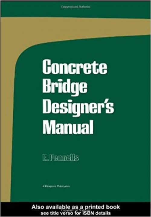 Concrete Bridge Designer's Manual - 0721010830