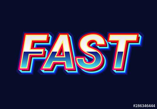 80s Retro Text Effect - 286346444 - 286346444