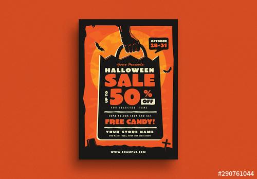 Halloween Sale Event Flyer Layout - 290761044 - 290761044