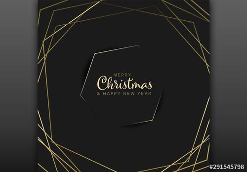 Minimalist Christmas Card Layout - 291545798 - 291545798