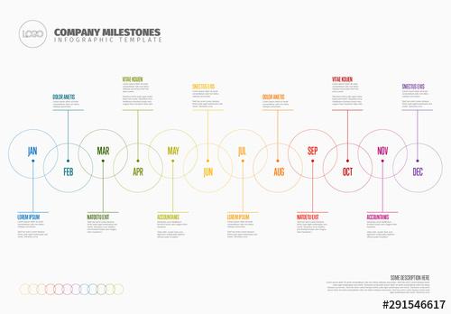 Annual Timeline Infographic - 291546617 - 291546617