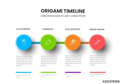 Info Chart Layout with Line Icons - 291976508 - 291976508