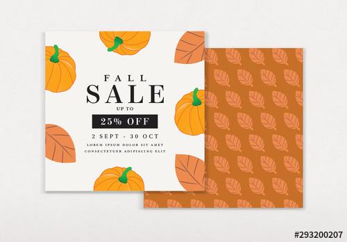 Graphic Fall Fest Sale Card Layout - 293200207 - 293200207