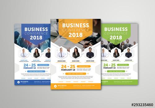 Business Conference Flyer Layout - 293235460 - 293235460