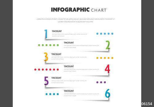 Paper-style Infographic Layout with Numbers and Dotted Charts - 293406154 - 293406154