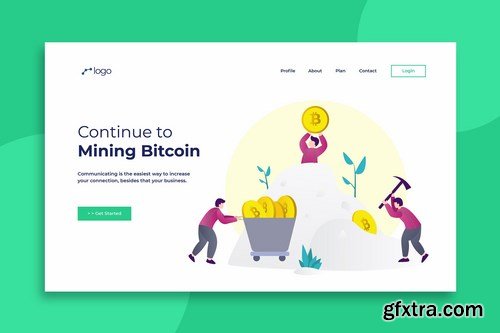 Flat Illustration Landing Pages Pack