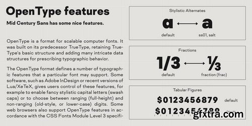 Mid Century Sans Font Family