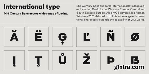 Mid Century Sans Font Family