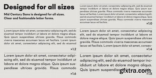 Mid Century Sans Font Family