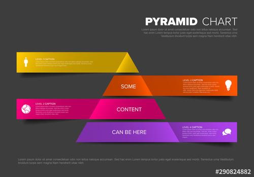 Pyramid Chart Infographic - 290824882 - 290824882