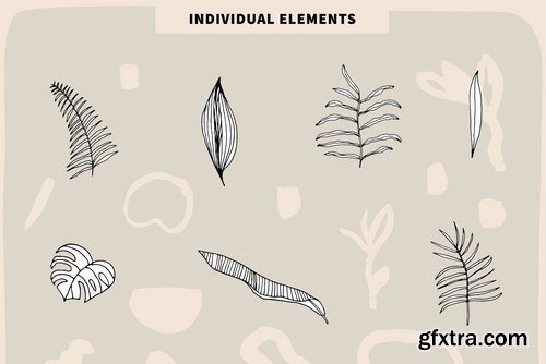 Tropical Jungle Patterns & Elements