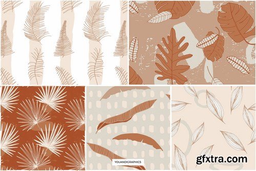 Tropical Jungle Patterns & Elements