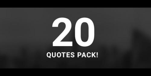 Videohive - 20 Quotes Pack