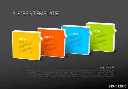 Four Steps Info Chart Layout - 294413970 - 294413970