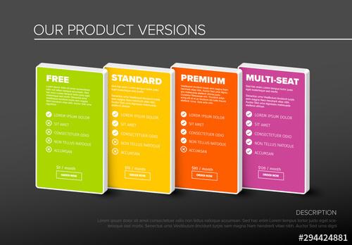 Product Options Tier Infographic - 294424881 - 294424881