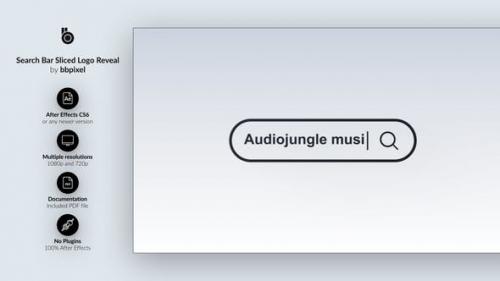 Videohive - Search bar Sliced Logo Reveal