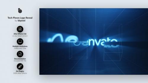 Videohive - Tech Pieces Logo Reveal