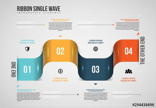 Smartphone Ribbon Info Chart Layout - 294438496 - 294438496