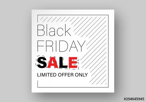 Black Friday Sale Card Layout - 294645945 - 294645945