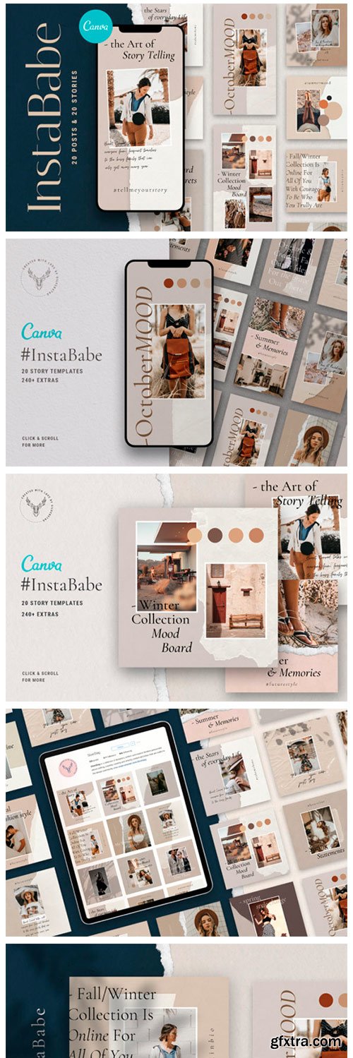 #InstaBabe - Canva Posts &amp; Stories 2450135