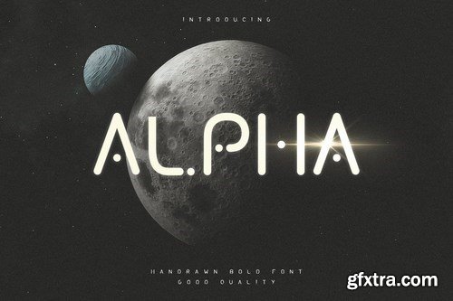 Alpha - Futuristic Display Typeface