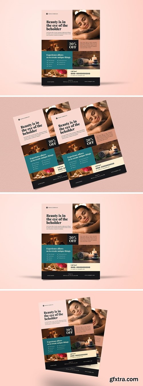 Beauty Spa Flyer Layout