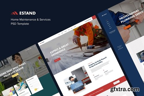 Estand | Home Maintenance & Services PSD Template