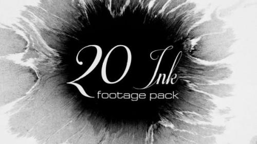 Videohive - 20 Ink footage pack