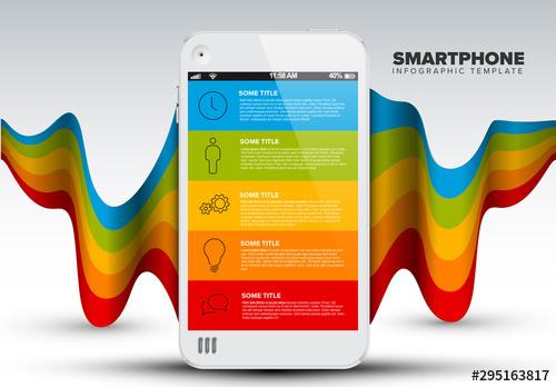 Colorful Smartphone Infographic - 295163817 - 295163817