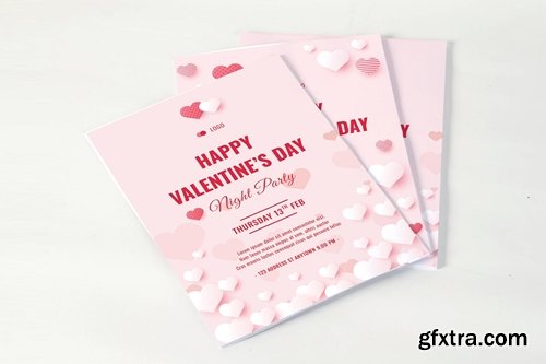 Valentine Party Flyer Template