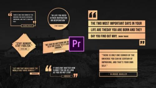 Videohive - Unique Quotes Titles