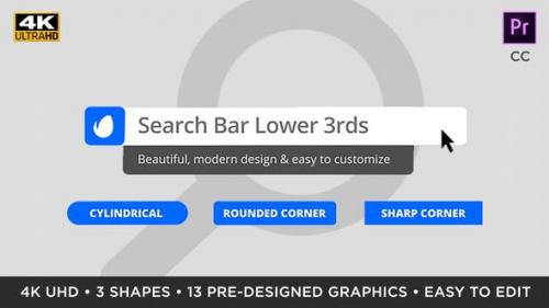 Videohive - Search Bar Titles & Lower Thirds | MOGRT for Premiere Pro