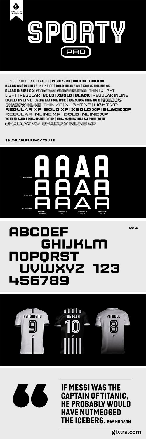 Sporty Pro Font Family