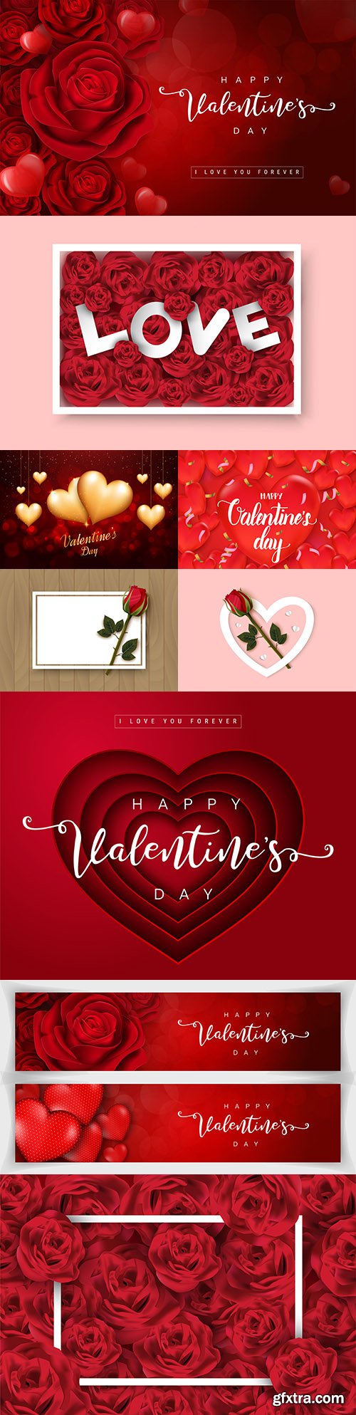 Valentine\'s Day romantic elements decorative illustrations 17