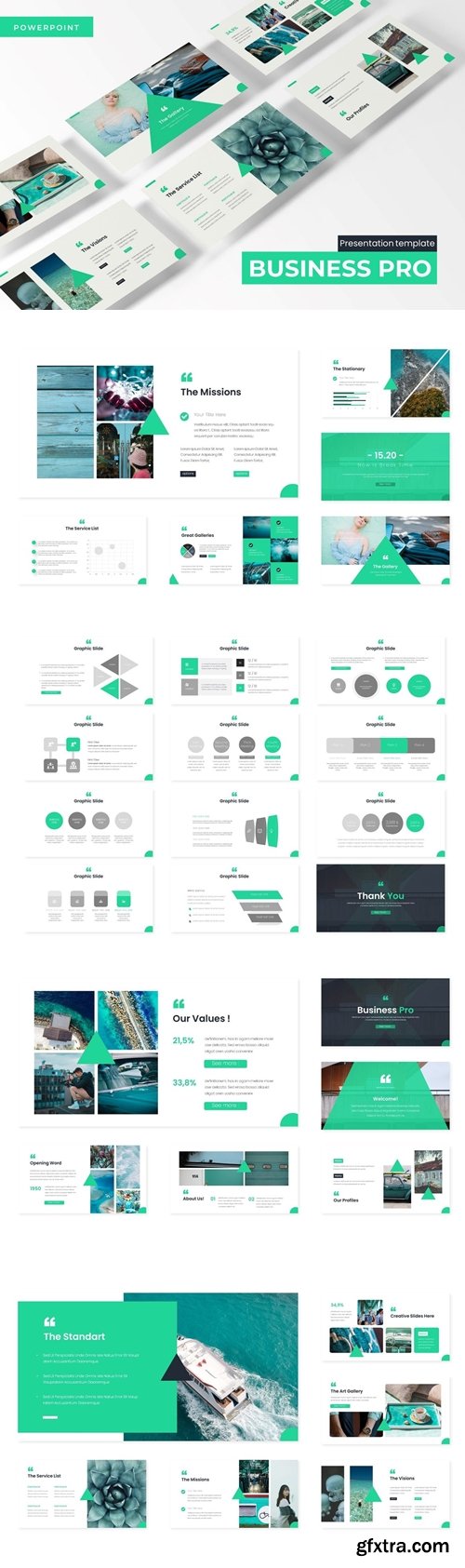 Business Pro Powerpoint, Keynote and Google Slides Templates