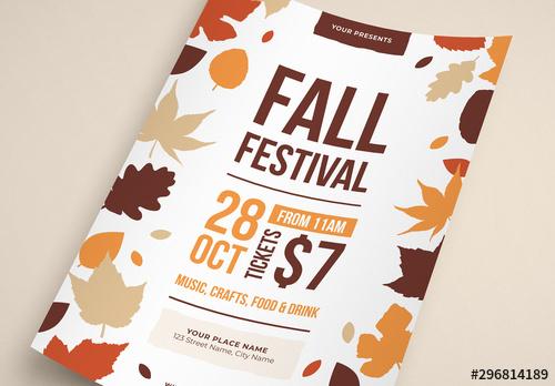 Fall Festival Flyer Layout - 296814189 - 296814189