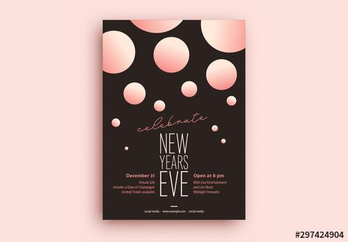 New Years Eve Party Flyer Layout - 297424904 - 297424904